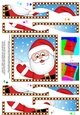 Christmas Wavy Spiral Side Stacker - Cute Fun Santa