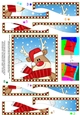 Christmas Wavy Spiral Side Stacker - Cute Fun Rudolph