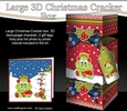 3D Large Christmas Cracker Box Mini Kit -  Cute Dinosaur has an Xmas Cracker