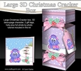 3D Large Christmas Cracker Box Mini Kit -  Cute Dinosaur has an Xmas Cracker