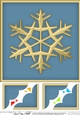 8 x 8 Christmas Snowflake - Scalloped Corner Topper