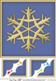 8 x 8 Christmas Snowflake - Scalloped Corner Topper