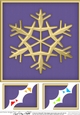 8 x 8 Christmas Snowflake - Scalloped Corner Topper