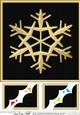 8 x 8 Christmas Snowflake - Scalloped Corner Topper