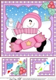 Christmas Snowman Rio 8 x 8 Scalloped Corner Topper