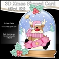 3D Shaped Christmas Snow Globe Card Kit - Rudolph has a Christmas Cracker