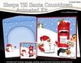 3D Animated Sleeps Till Santa Christmas Postbox Countdown Card Kit - Snowball Sam is in Love