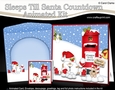 3D Animated Sleeps Till Santa Christmas Postbox Countdown Card Kit - Snowball Sam is Snowballing!