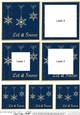 Elegant Christmas Snowflakes - Tunnel Topper