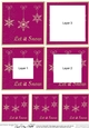 Elegant Christmas Snowflakes - Tunnel Topper