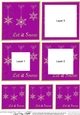 Elegant Christmas Snowflakes - Tunnel Topper