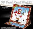3D Easel Card Mini Kit - Christmas Rudolph is Carol Singing
