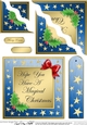Elegant Christmas Greeting - Wavey Corner Stacker