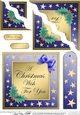 Elegant Christmas Greeting - Wavey Corner Stacker