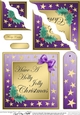 Elegant Christmas Greeting - Wavey Corner Stacker