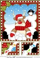 Christmas Rudolph 8 x 8 Scalloped Corner Topper
