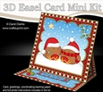 3D Easel Card Mini Kit - Christmas Bobbin Robin