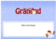 Large DL Merry Christmas GREAT GRANDAD insert with Snowball Sam