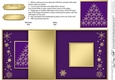 Christmas Snowflake Tree - No-Hole Fold Back Card