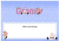 Large DL Merry Christmas GREAT GRANNY with Santa & Rudolph insert