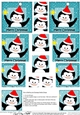Cute Christmas Penguin - Pyramage sheet