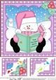 Christmas Snowman Oli 8 x 8 Scalloped Corner Topper