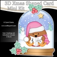 3D Shaped Christmas Snow Globe Card Kit - Bobbin Robin is Carol Singing