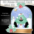 3D Shaped Christmas Snow Globe Card Kit - Xmas Tree is Snowballing!