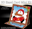 3D Easel Card Mini Kit - Christmas Snowman Rio has an Xmas Cracker