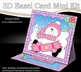 3D Easel Card Mini Kit - Christmas Snowman Rio has an Xmas Cracker