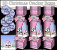 Cute Christmas Penguin - 3D Christmas Cracker Boxes 