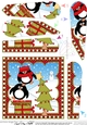 Christmas Penguin Fan Pyramage Topper