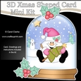 3D Shaped Christmas Snow Globe Card Kit - Snowball Sam has an Xmas Tree