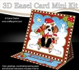 3D Christmas Easel Card Mini Kit - Little St Bernard Dog