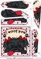 Fan Pyramage Topper - Love, Romance, Valentine- Little Shih Tzu Dog