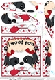 Fan Pyramage Topper - Love, Romance, Valentine- Little Shih Tzu Dog