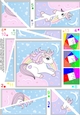 Cute Little Unicorn Twisted Spiral Side Stacker
