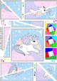 Cute Little Unicorn Twisted Spiral Side Stacker