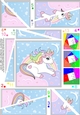 Cute Little Unicorn Twisted Spiral Side Stacker