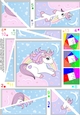 Cute Little Unicorn Twisted Spiral Side Stacker