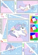 Cute Little Unicorn Twisted Spiral Side Stacker