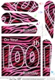 Fun Zebra Striped 1000th Birthday Fan Pyramage Topper