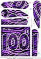 Fun Zebra Striped 1000th Birthday Fan Pyramage Topper