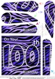 Fun Zebra Striped 1000th Birthday Fan Pyramage Topper