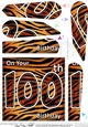 Fun Zebra Striped 1000th Birthday Fan Pyramage Topper
