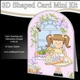 3D Shaped Card Kit - Country Cottage Girlz Liz
