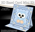 3D Easel Card Mini Kit - Cute Little Hoot Owl