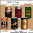 Cans of Beer - CU4CU Digital Clip Art Set
