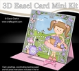 3D Easel Card Mini Kit - Cute Garden Girlz - Liz