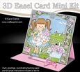 3D Easel Card Mini Kit - Cute Garden Girlz - Liz